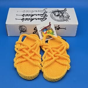 Gurkee’s Neptune Women’s Size 6 Yellow Rope Sandals Beach Pool Water Shoes